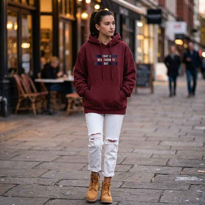 Pull-over ample à capuche pour femmes