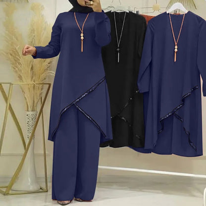 Ensemble Hijab Chemise et Pantalon large
