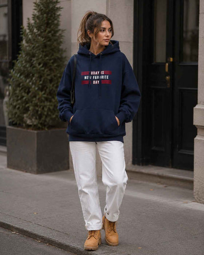 Pull-over ample à capuche pour femmes