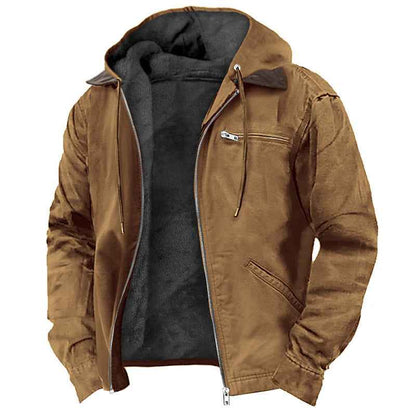 Manteau à capuche , chaude en polaire zippée