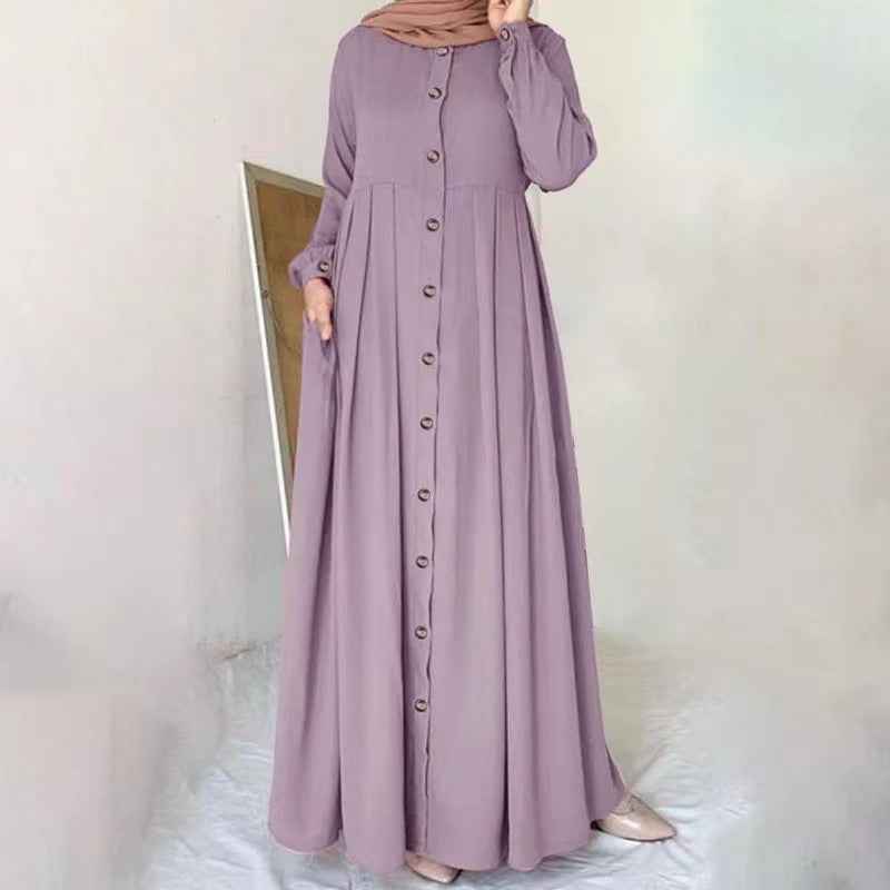 Spring And Autumn Plus Size Women's Clothing Loose Temperament Dress