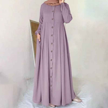 Spring And Autumn Plus Size Women's Clothing Loose Temperament Dress