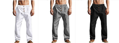 Pantalon homme respirant coupe ample décontractée