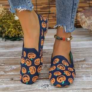 Chaussures plates à bout rond pour femmes