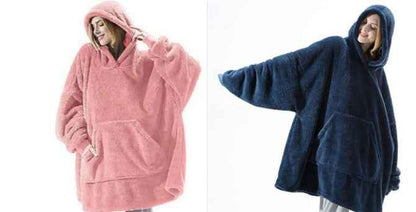 Sweat à capuche avec grande poche, pull confortable et ample