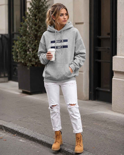 Pull-over ample à capuche pour femmes