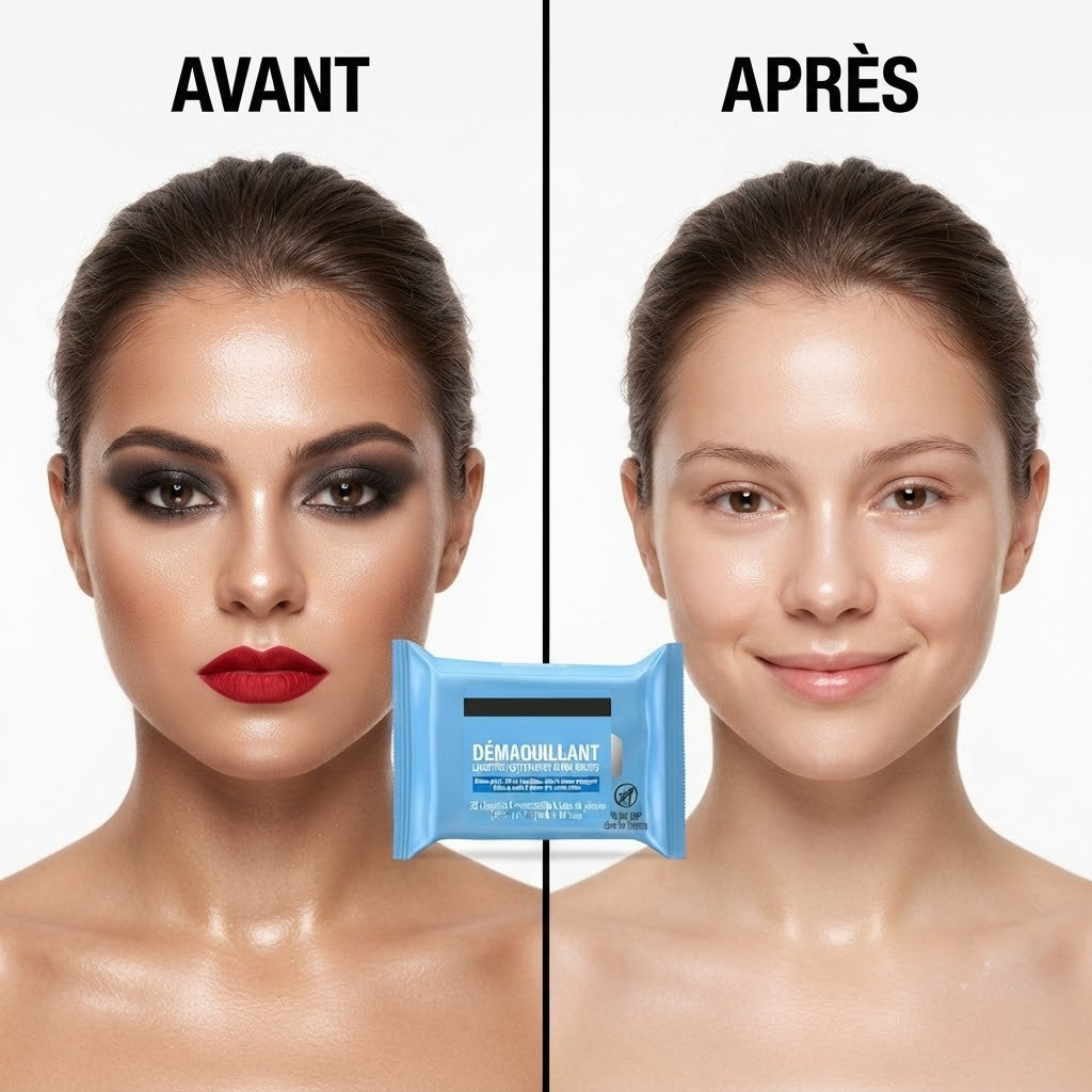 Lingettes Démaquillantes 2-en-1 : Douceur & Profondeur (x25)