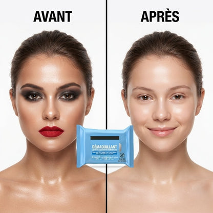 Lingettes Démaquillantes 2-en-1 : Douceur & Profondeur (x25)