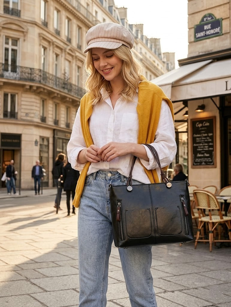 Sacs à main rétro grande capacité pour femmes