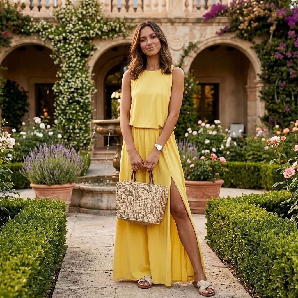 Robes pour femmes Mode Robe longue à fente latérale