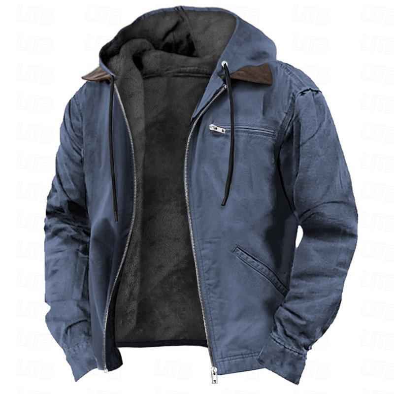 Manteau à capuche , chaude en polaire zippée