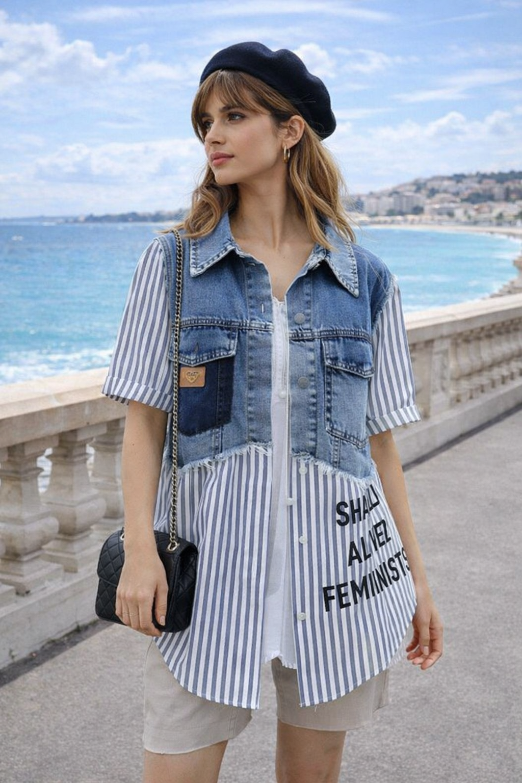 Chaqueta vaquera con camisa