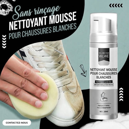 Mousse Nettoyeur de Chaussures Blanches