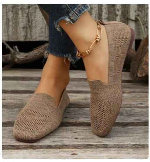 Chaussures plates à bout rond pour femmes