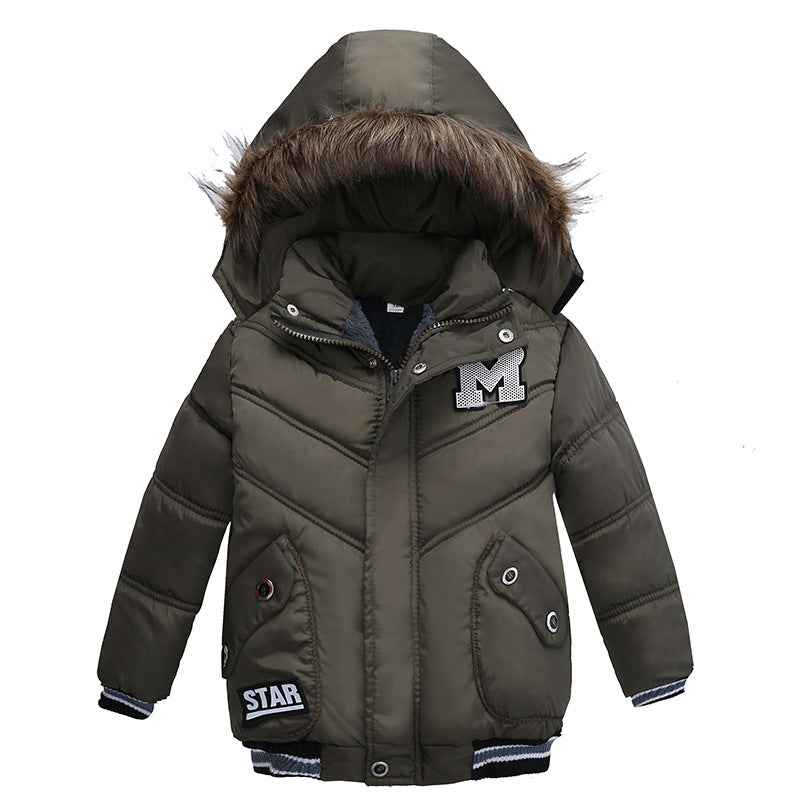 Veste matelassée en coton pour garçons de petite et moyenne taille