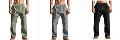 Pantalon homme respirant coupe ample décontractée