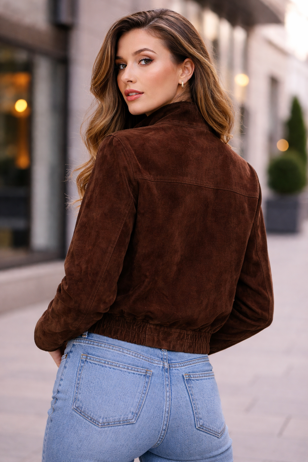 Chaqueta de ante para mujer