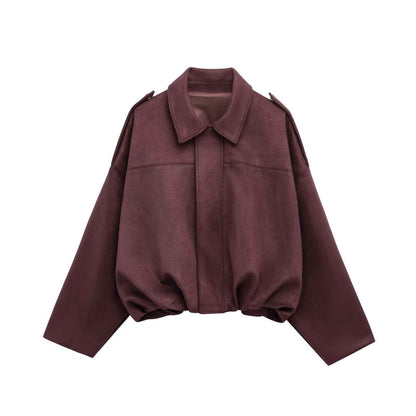 Veste Bombardier en Daim