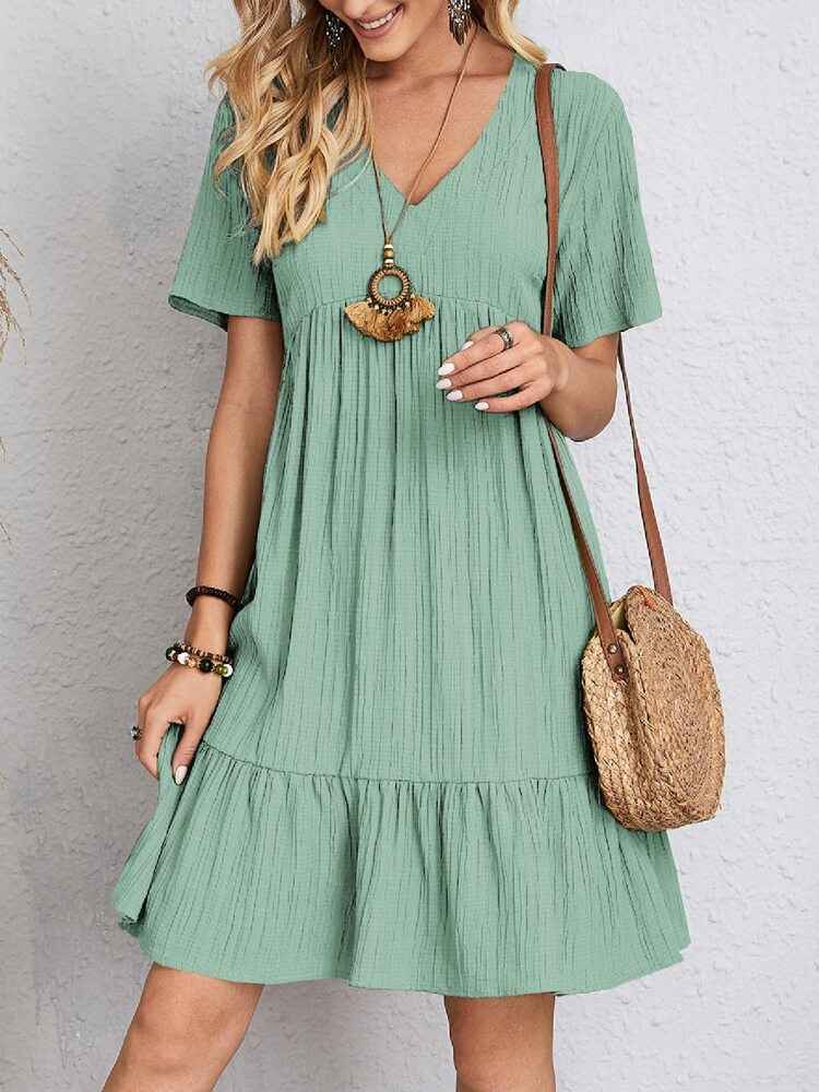 Robe de Printemps et d'été ample à volants