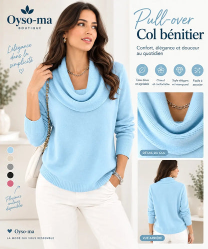 Pull-over en tricot à manches longues, décontracté et chaud