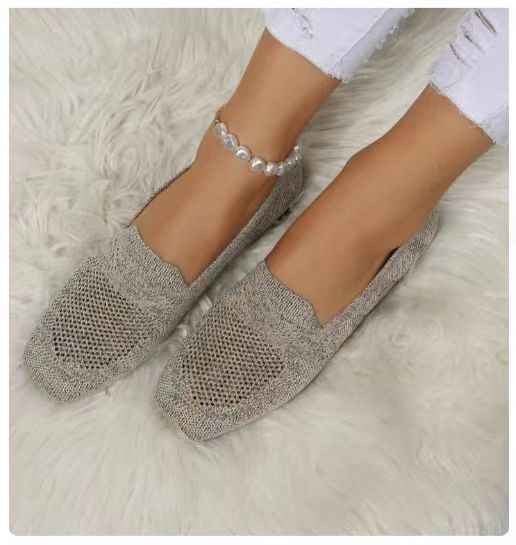 Chaussures plates à bout rond pour femmes