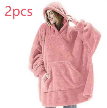 Sweat à capuche avec grande poche, pull confortable et ample