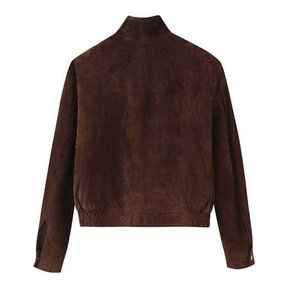 Veste en daim pour femmes