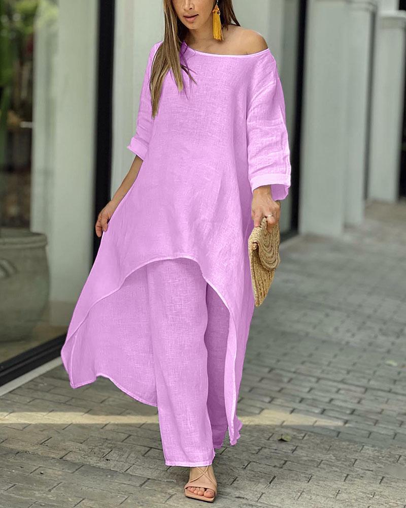 Women's two-piece casual outfit