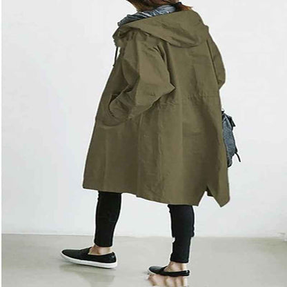 Veste coupe-vent imperméable à capuche