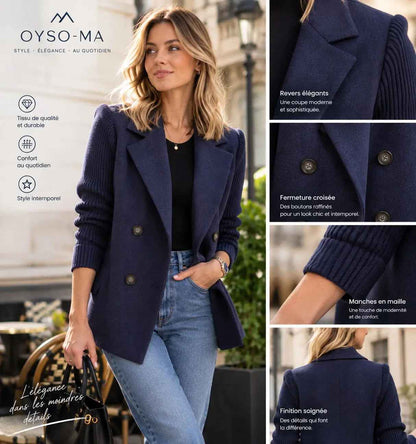 Blazer Femme Élégance Parisienne – Maille & Tailoring