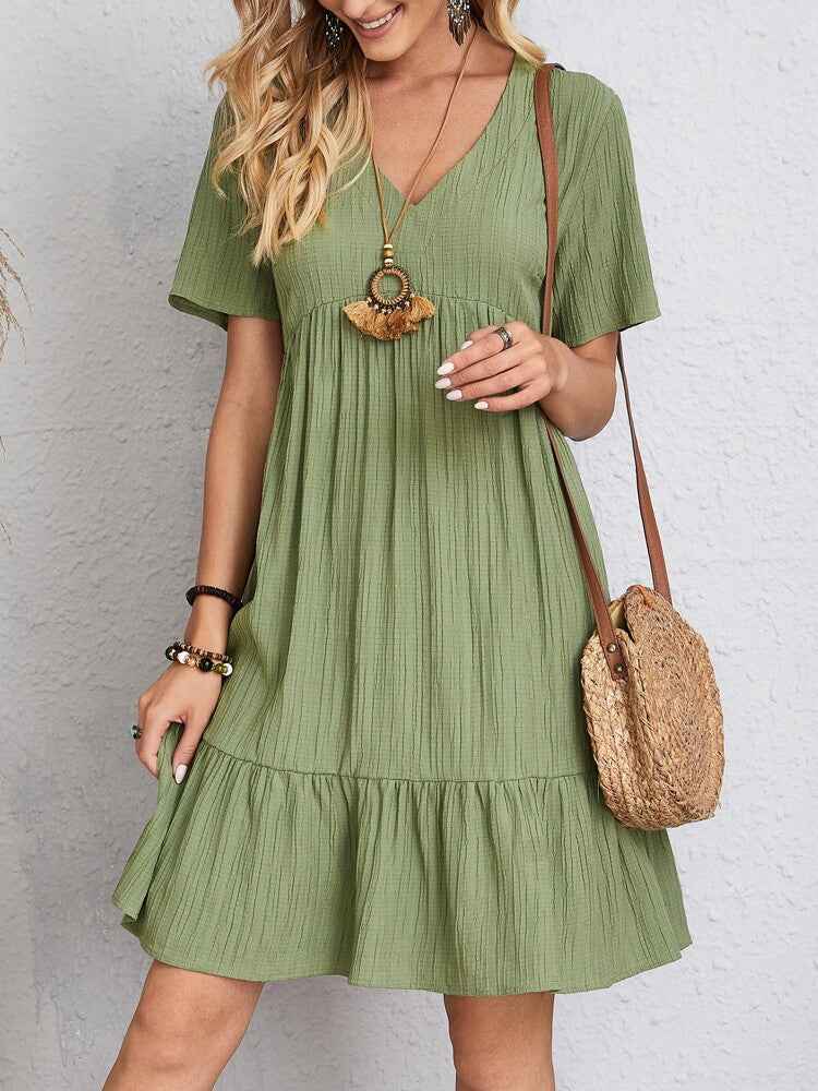 Robe de Printemps et d'été ample à volants