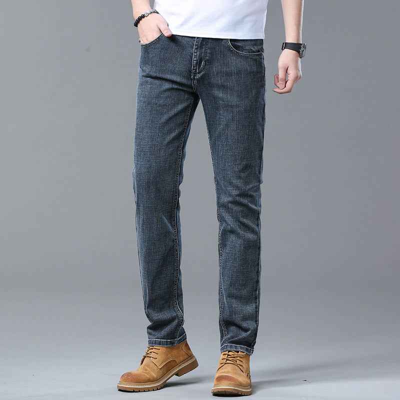 Pantalon Jeans en Conton droits et amples