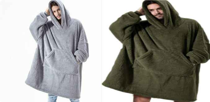 Sweat à capuche avec grande poche, pull confortable et ample