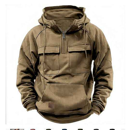 Sweat à capuche zippé pour hommes