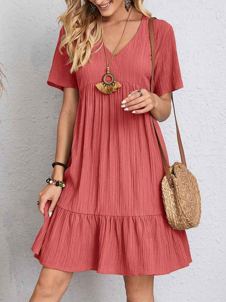 Robe de Printemps et d'été ample à volants