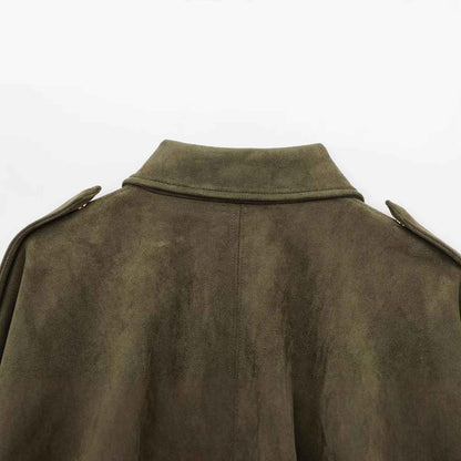 Veste Bombardier en Daim