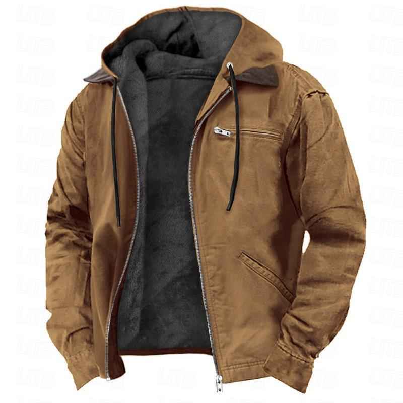 Manteau à capuche , chaude en polaire zippée