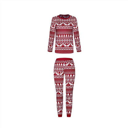 Tenue de service à domicile parents-enfant avec contraste de couleurs pour Noël