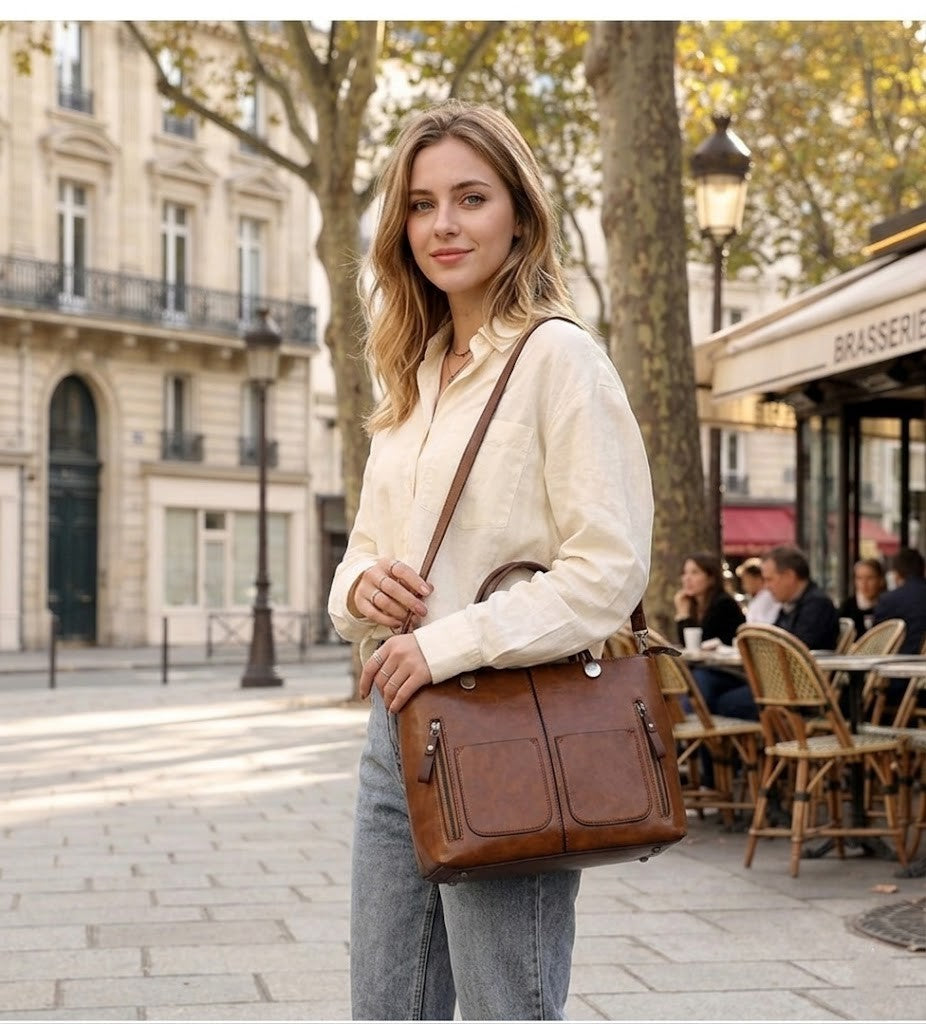 Sacs à main rétro grande capacité pour femmes