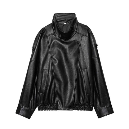 Veste Manteau en Cuir Style Européen , Nouvelle Mode