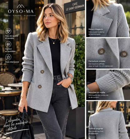 Blazer Femme Élégance Parisienne – Maille & Tailoring