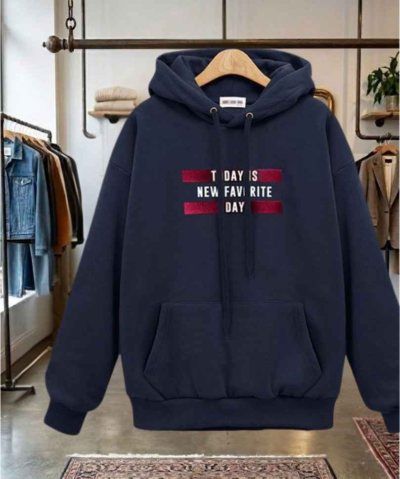 Pull-over ample à capuche pour femmes