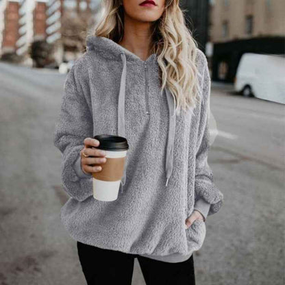 Sweat à capuche polaire zippé