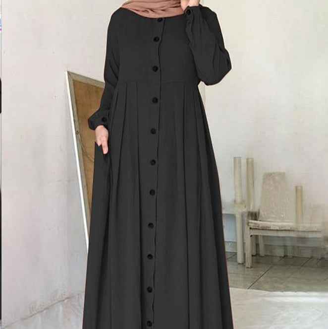 Spring And Autumn Plus Size Women's Clothing Loose Temperament Dress