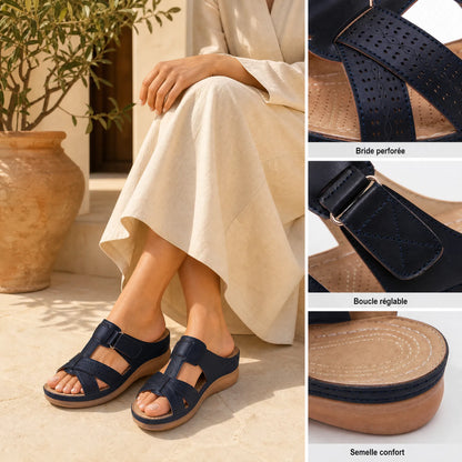 Sandales Confort Lanières et Plateforme