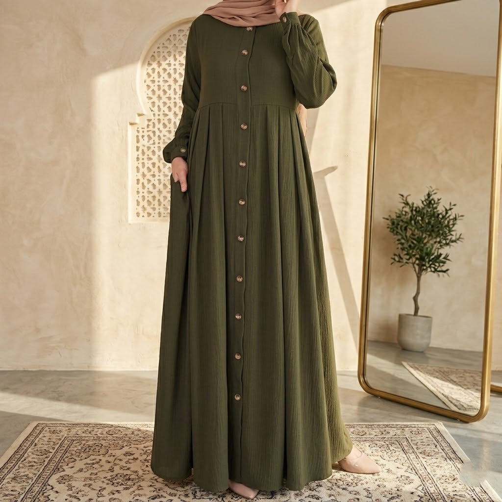 Robe Hijab ample de tempérament pour femmes