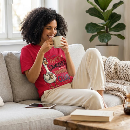 T-shirt col côtelé écologique unisexe