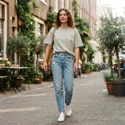 T-shirt manches courtes en coton épais