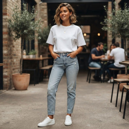 T-shirt manches courtes en coton épais
