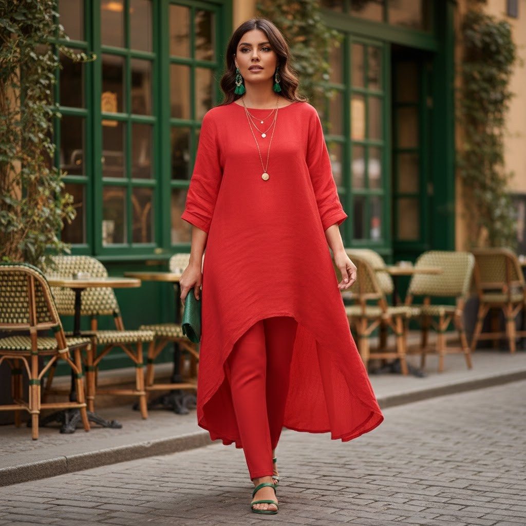 Women's two-piece casual outfit
